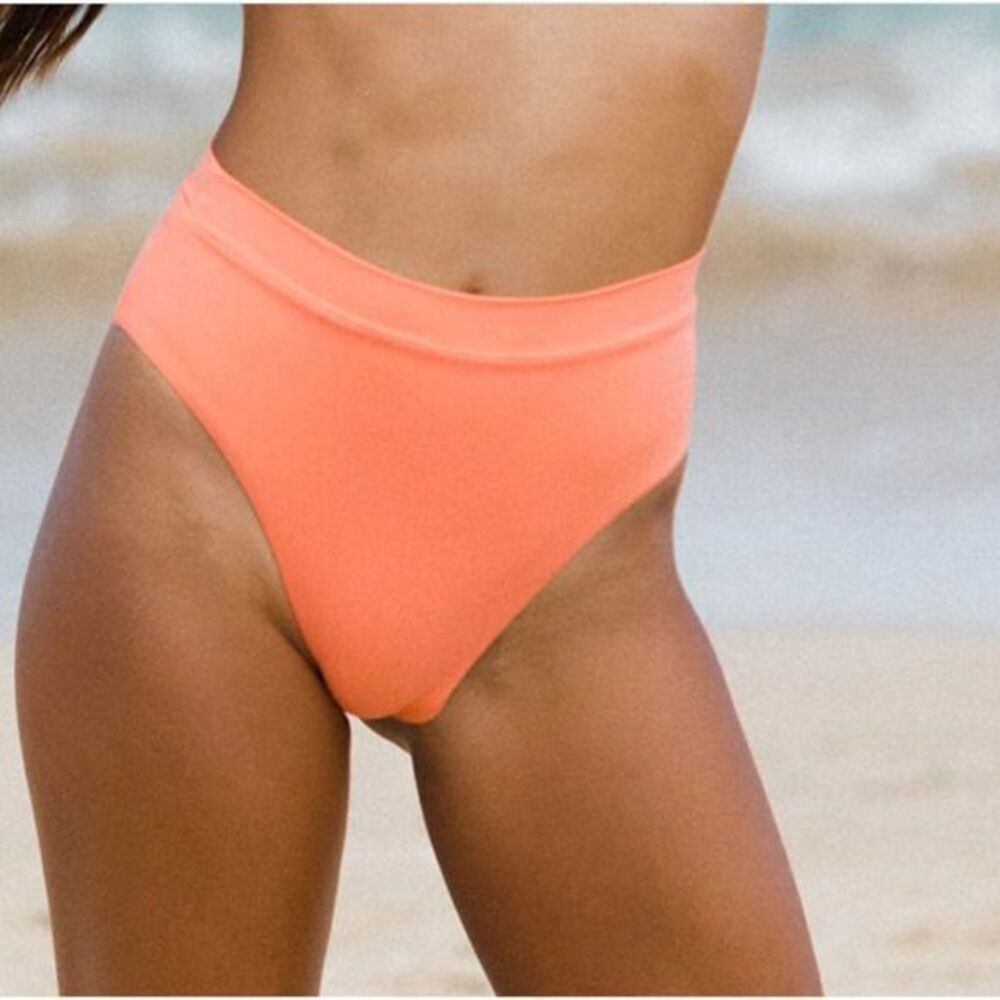 NEW Toast Swim Signature High‎ Waist Bottom in Watermelon, XL